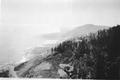 View looking north from the top of Cape Perpetua in the early 1930's