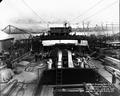 For U.S. Shipping Board, E.F.C.. Northwest Steel Company. Portland, Oregon. Hull number 13, forward looking aft.