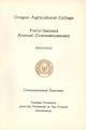 Commencement Program, 1911