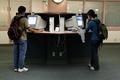 Students at computer terminals