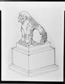 Sketch of Shishi (Lion dog) statue