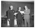 Reverend Gilbert Christian (center) with other rural pastors attending, July 13, 1950