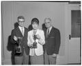 Speech department award winners with Earl W. Wells, 1962
