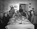 Group eating dinner