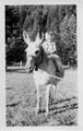 John Welty (son of H. A.) 25 months, sitting on donkey