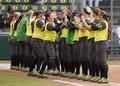 Softball player introductions, 2013