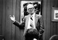 Norman Borlaug speaking to a group of forestry students