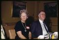 Mrs. C. L. Anderson and Carl L. Anderson at Blue Key brunch, Oregon State University, Corvallis, Oregon, circa 1970