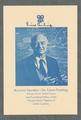 Signed program for a talk by Linus Pauling