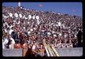 Oregon State University Marching Band playing from the stands in Parker Stadium, Corvallis, Oregon, circa 1969