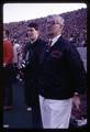 Rod Commons and Don Shelley on the sidelines at an Oregon State University football game played at Autzen Stadium, 1969