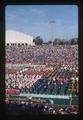 High school marching bands performing in Parker Stadium, Oregon State University, Corvallis, Oregon, 1977