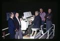 Organist Tom Roberts, Roland Hall, and Richard Chase in Gill Coliseum, Oregon State University, Corvallis, Oregon, December 1972