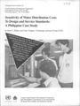 Sensitivity of Water Distribution Costs To Design and Service Standards: A Philippine Case Study