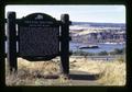 Oregon History - Memaloose Island marker, Oregon, circa 1973