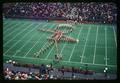 Oregon State University Marching Band in Scottish Chieftain formation, Corvallis, Oregon, circa 1970