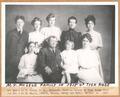 M.K. McLeod Family in 1915 of Tygh Ridge; Front Row L to R: Olive, M.K., Margaret, Murdina McLeod Back Row: Angus, Jessie, Bessie, Betsy and Myrtle McLeod