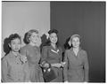 Five foreign student speakers at the American Association of University Women banquet, March 1, 1958