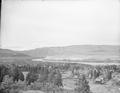 The Dalles from hill southeast of town. Columbia River in B.G. ca. 1908