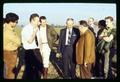 Norman Borlaug with staff and students on field trip at North Willamette Experiment Station, Oregon State University, Aurora, Oregon, circa 1971