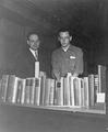 Jim Clabby (on right) and his books