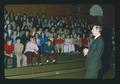 Walt Schroeder speaking to students, Curry County, Oregon, 1975