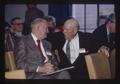 Giles French and Reub Long at English Department seminar, Oregon State University, Corvallis, Oregon, 1974