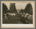 Mother's Day pageant, women dancing on the lawn, 1925