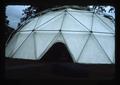Oregon State University geodesic dome at Oregon State Fair, Salem, Oregon, 1975