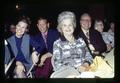 Denny Hedges, Mrs. Hedges, Ursel Narver, and Mrs. Naver at Dan Poling retirement dinner, Oregon State University, Corvallis, Oregon, 1970