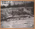 Wreck of the ""Regulator"" Steamer at Cascades - 1890's