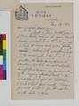 Correspondence with museum staff and Burt Brown Barker, Mr. Wallace S. Baldinger, and others [19]
