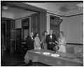 President Strand and Chancellor Byrne with their wives at the president's reception, held in the Memorial Union