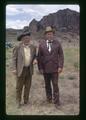 Jack Campbell and another at Reub Long's funeral, Fort Rock, Oregon, August 1, 1974