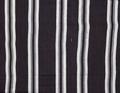 Textile panel of dark indigo cotton with paired white stripes