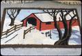 Covered bridge from pattern (23 x 35) as above