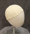 Detachable cap of white cotton twill