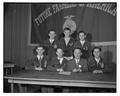 Participants in a Future Farmers of America meeting