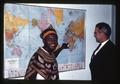 Dean Wilbur T. Cooney with student from Cameroon, 1962