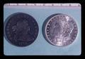 Obverse of 1798 Bust US dollar and 1902 US dollar, 1976