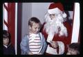 Fred Zwahlen's son meeting Santa Claus, Corvallis, Oregon, December 1971