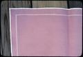 37 x 52 inches. Made at age 18. The first one she'd made in 1959 in Hillerod, Denmark tablecloth Hardanger (pink)