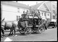 Pendleton old coach with Indians and cowboys.