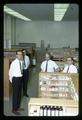 John Block, Lee Spencer, Charles Wilson, and Greg Fink in Pharmacy dispensing laboratory, Oregon State University, Corvallis, Oregon, circa 1965