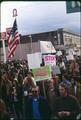 Anti-war demonstrators marching in downtown Corvallis