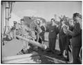 Advisory board inspects newly developed log peeler, September 1949