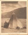 The Indian's Teepee on Columbia's Banks (near The Dalles in 1890's)