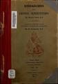 Researches into Chinese Superstitions. First Part: Superstitious Practicies, Vol. III