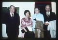 Dr. Chih Wang and Mrs. Wang with Ruth Howland and Jim Howland, 1981
