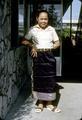 29 x 24 inch silk woven skirt, made in Laos by Mrs. Rangsith, called a 'sin'